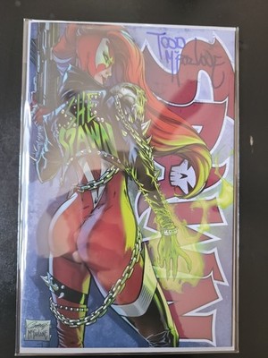 The Scorched #52 She-Spawn J. Scott Campbell Cover A SIGNED Todd McFarlane COA
