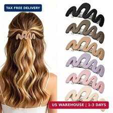 6 Pcs Hair Barrettes for Women, French Hair Pin Half Up Hair Barrette Clips for