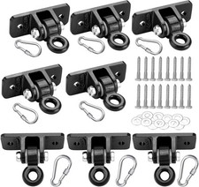 Pack Heavy Duty Swing Hangers Black Iron Hardware Indoor Outdoor Swing Set