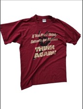 Vintage 90s Fruit of the Loom Best T-Shirt Dancers Are Athletes Maroon M USA Mad