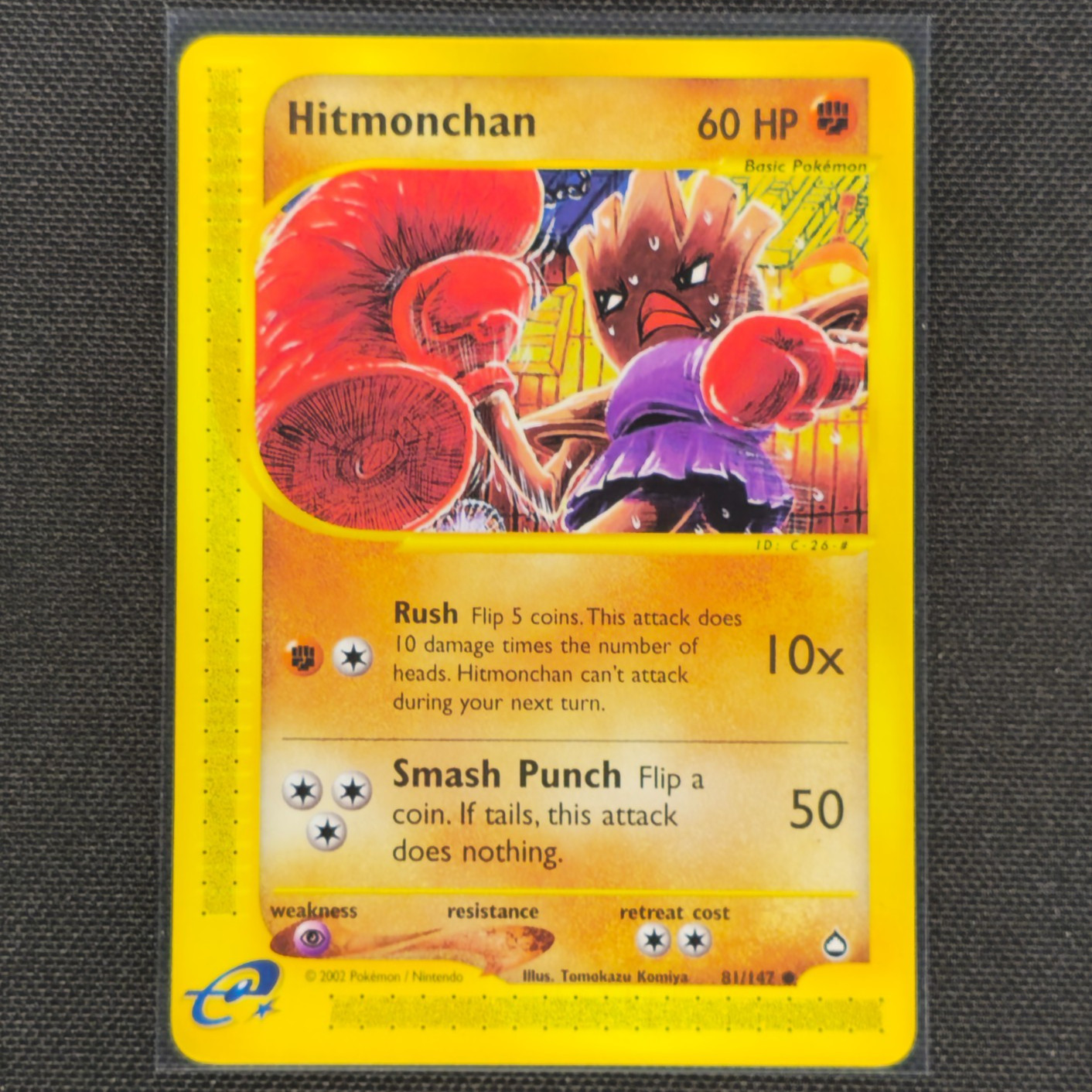Hitmonchan - 81/147 - Common - Aquapolis - Pokemon Card - NM/M