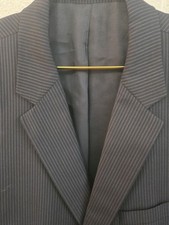 Boss Mens Wool Long Sleeve Buttoned Collared Blazer Black Size 48 L