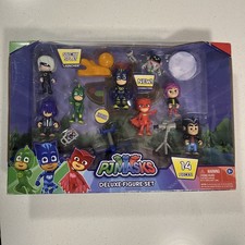 PJ Masks Deluxe Figure Set 14 Pieces 2018 Just Play - New w/ Wear