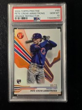 2024 Topps Pristine - Orange Refractor #90 Pete Crow-Armstrong /25 (RC)