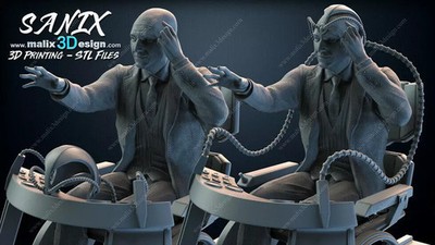 Professor X Figurine 3D Druck Harz 18 cm (Unbemalt) Sanix 3D
