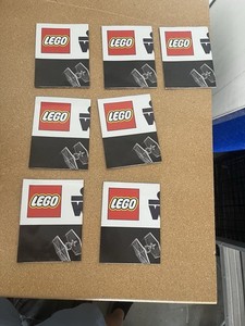 Lot of 7 Lego Star Wars mini figure posters from 2012 sets. Never Unfolded.