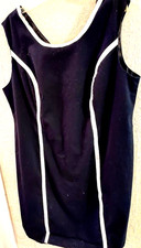 RAFAELLS WOMAN BLACK AND WHITE ZIP BACK LINED DRESS SIZE 20W