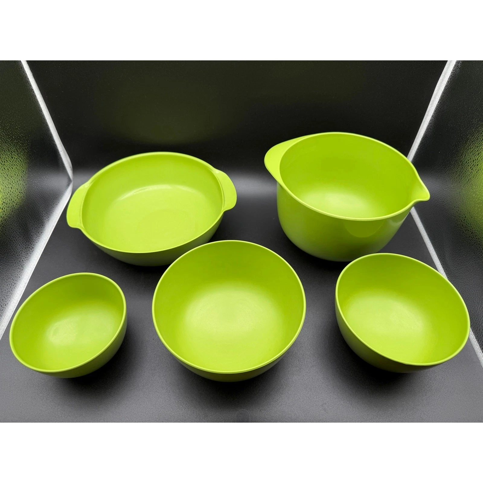 Rosti Mepal Denmark Vintage MCM 5 piece Nested Mixing, Batter & Serving Bowl Set