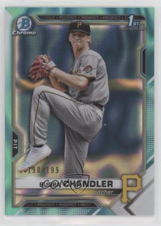 2021 Bowman Draft Chrome Aqua Lava Refractor 190/199 Bubba Chandler #BDC-41 0hk3