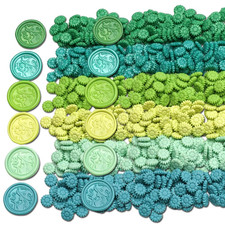 Green Wax Seal Beads, 700Pcs Assorted for DIY Wax Stamps, Wedding Invitations, E