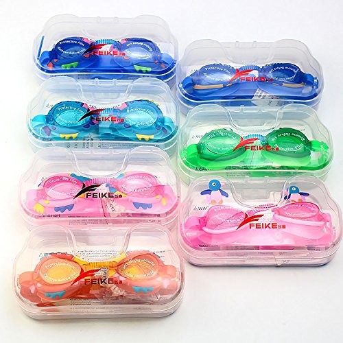 Schwimmbrille für Kinder, No Leck Anti Fog UV Schwimmbrille Free Ear Blue Shark - Bild 6 von 6