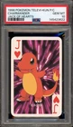 Pokemon Charmander Jack of Hearts Televi-Kun Playing Cards PSA 10 Gem Mint