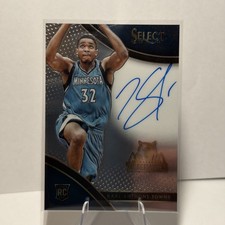 2015-16 Select Rookie Signatures ON CARD RC AUTO Karl-Anthony Towns /199