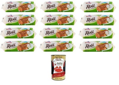 Balconi Swiss Roll Nocciola Biskuitrolle Haselnuss 12x250g+Polpa 400g
