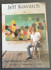 art postcard 2004 Jeff Kowatch new paintings Earl McGrath gallery invitation