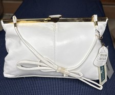 Naturalizer White With Gold Accent Purse