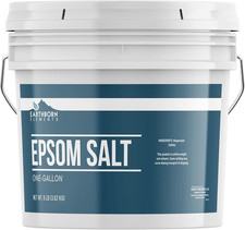 Epsom Salt 1 Gallon , Resealable Bucket, Magnesium Sulfate Soaking Solution, Al