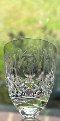 Rogaska Queen Floral Etched Crystal Cordial Glass 5 1/8" - Picture 8 of 11