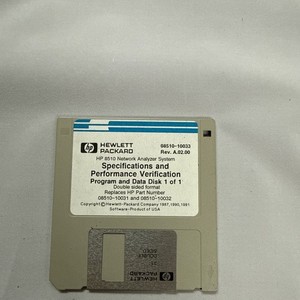 HP / Agilent 8510 Specifications And Performance Verification Program Data Disk.