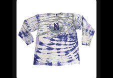 Vintage Northwestern University Tie-Dye Long Sleeve