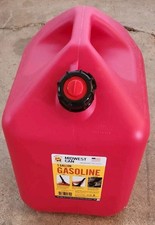 New Midwest Company 5 Gallon Gas Can Plastic With Spout Red Unused