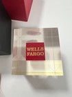 NEW in Box WELLS FARGO 10 Years Anniversary Employee Service Acrylic Cube & Pin — photo 4