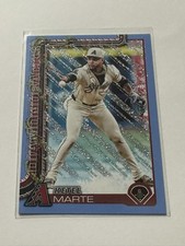 2025 Topps Holiday - Ketel Marte #H43 Holiday Blue Metallic Glitter