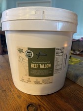 2 Pk Beef Tallow 100 Grass-Fed  Finished Good for Cooking, Baking 20lbs 9/2027