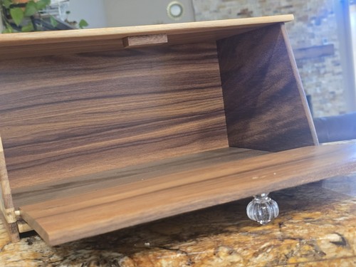 New, The Pioneer Woman Sweet Romance Bread Box Wood 15.75x9.25x8 - Picture 8 of 8