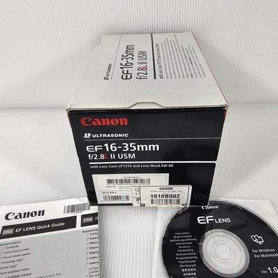 Canon Zoom Lens EF 16-35mm f2.8 L II USM Ultrasonic BOX ONLY | eBay
