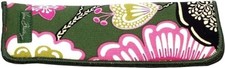 Authentic Soft Slip-In Eyeglass Case Pink Green Womens Slim Cloth Slip In Eye...