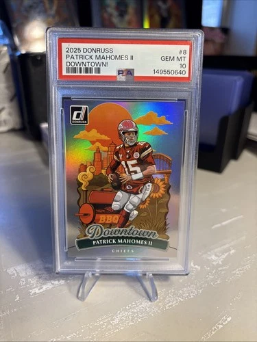 2025 donruss patrick mahomes downtown PSA 10