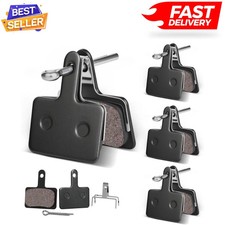 4 Pairs MTB Disc Brake Pads Resin  Semi-Metallic Quiet W/ Install Kit E-Bike