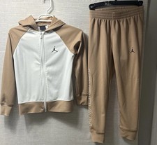 Nike Air Jordan Youth Set Boy Hoodie Jacket Pants Tracksuit 2 piece Size 8-9