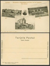 Mexico Old UB Postcard Quer�taro Monuments to Emperor Maximilian of Habsburg 161