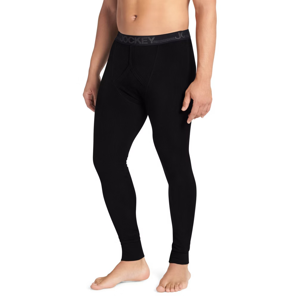 Jockey Mens Waffle Pant M Black 4090₽