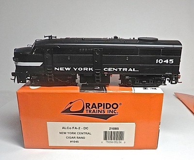 HO Rapido 21085 ACO FA2 DC New York Central Cigar Band Diesel Cab 1045 Brand New