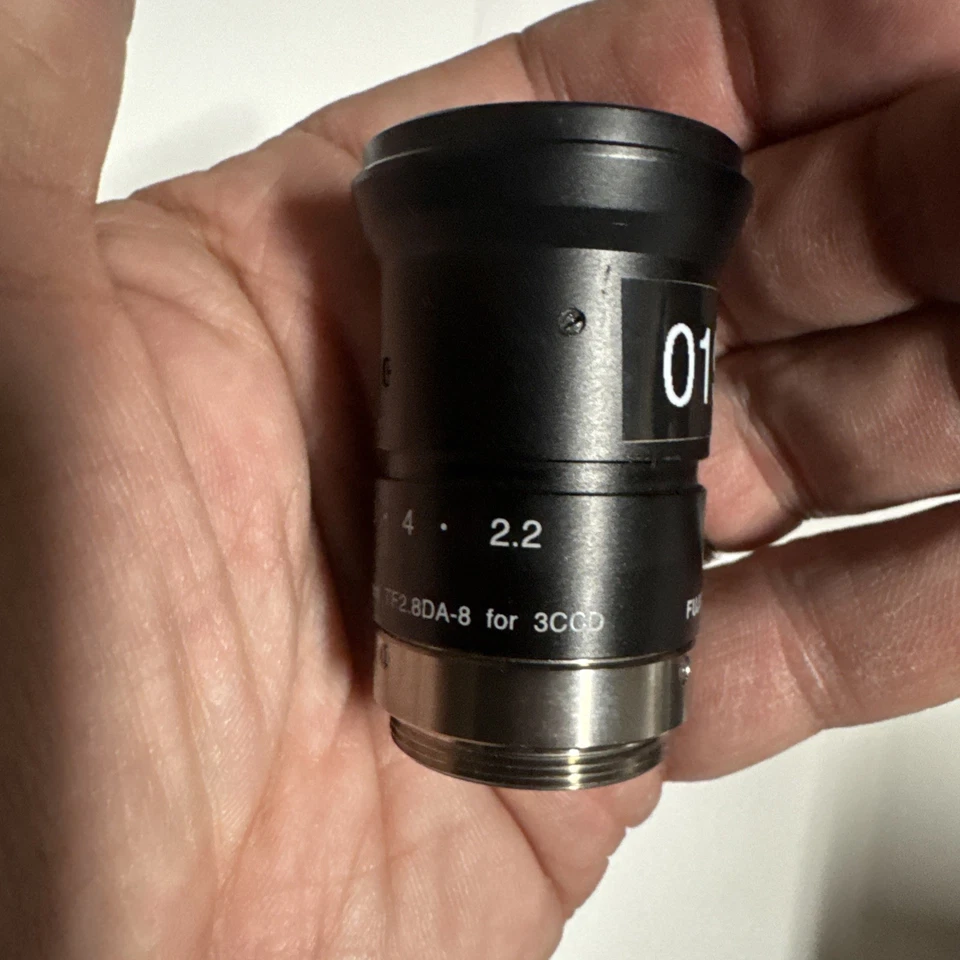 Genuine Fujinon TF2.8 DA-8 2.8mm C-Mount Wide Angle 3CCD Camera Lens B4 - Image 3 of 4