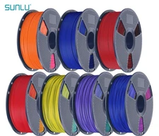 SUNLU 1.75mm Matte PLA Dual Color Filament for 3D Printer 1KG Spool