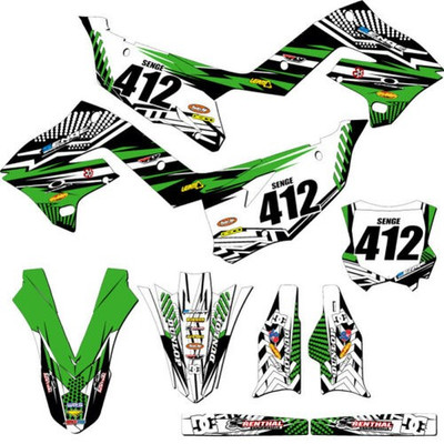 2003-2008 Für Polisport Restyle KX 125 Mayhem Grün Senge Grafiken Set Compa