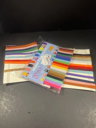 Lot of Whelping Puppy Band Kitten, Re Adjustable Nylon ID Collar Pet Dog Cat