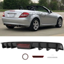 For Mercedes-Benz SLK280 SLK300 Rear Bumper Diffuser Shark Fin Splitter Spoiler