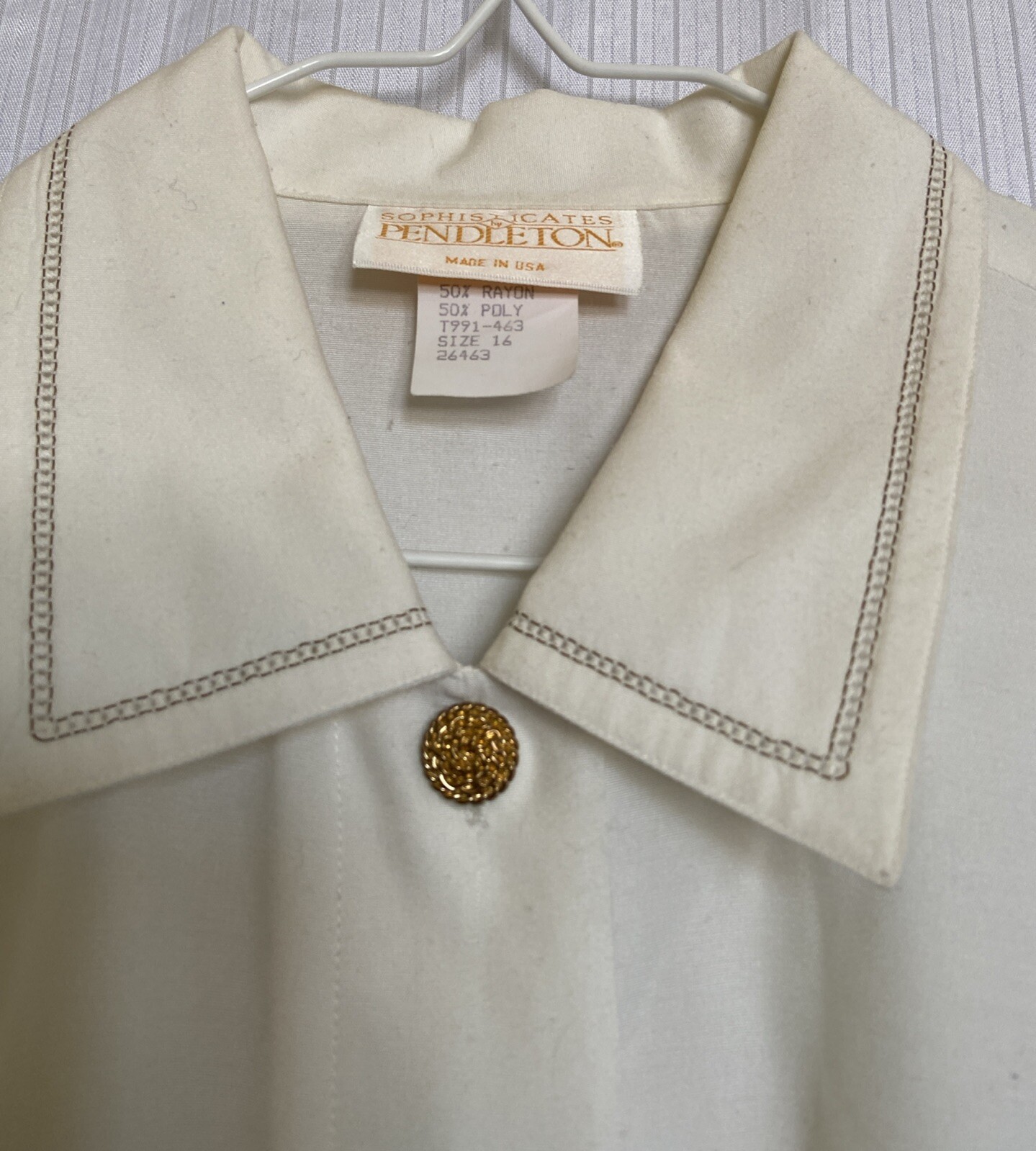 Vintage Pendleton Sophisticates Button Blouse Sz1… - image 4