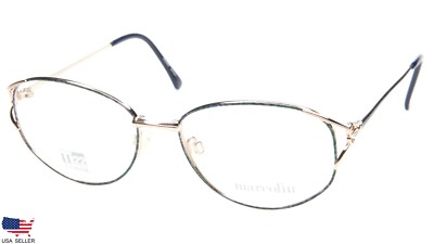 NEW Marcolin Ti22 2025 COL.015 BLUE /GREEN /GOLD EYEGLASSES 56-17-140 B45mm