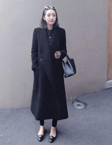 Outdoor da xl Parka S caldo Giacca Cappotto risvolto Lungo con New donna di Sz con lana risvolto 1Fa5YwYq