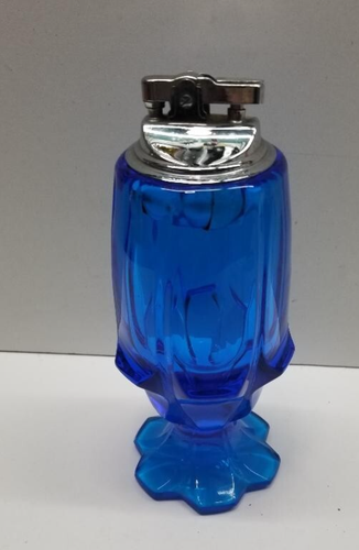 FENTON COLONIAL BLUE VALENCIA TABLE LIGHTER EUC - beautiful - Picture 2 of 8