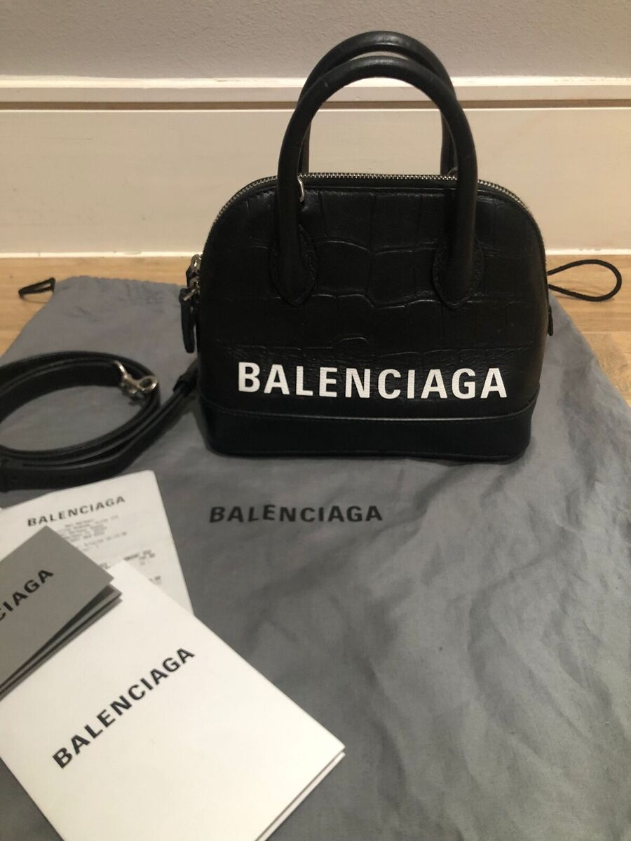 Balenciaga XXS Ville Croc-Embossed Leather Top Handle Bag | eBay Balenciaga XXS Ville Croc-Embossed Leather Top Handle Bag | eBay