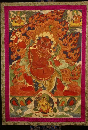 Wonderful 19/20th Century Old Tibet Buddhism Thangka "Vajrapani (Chakna dorje) "