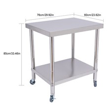 Edelstahltisch Gastro Tisch Küchentisch Edelstahl Arbeitstisch Aufkantung Küche