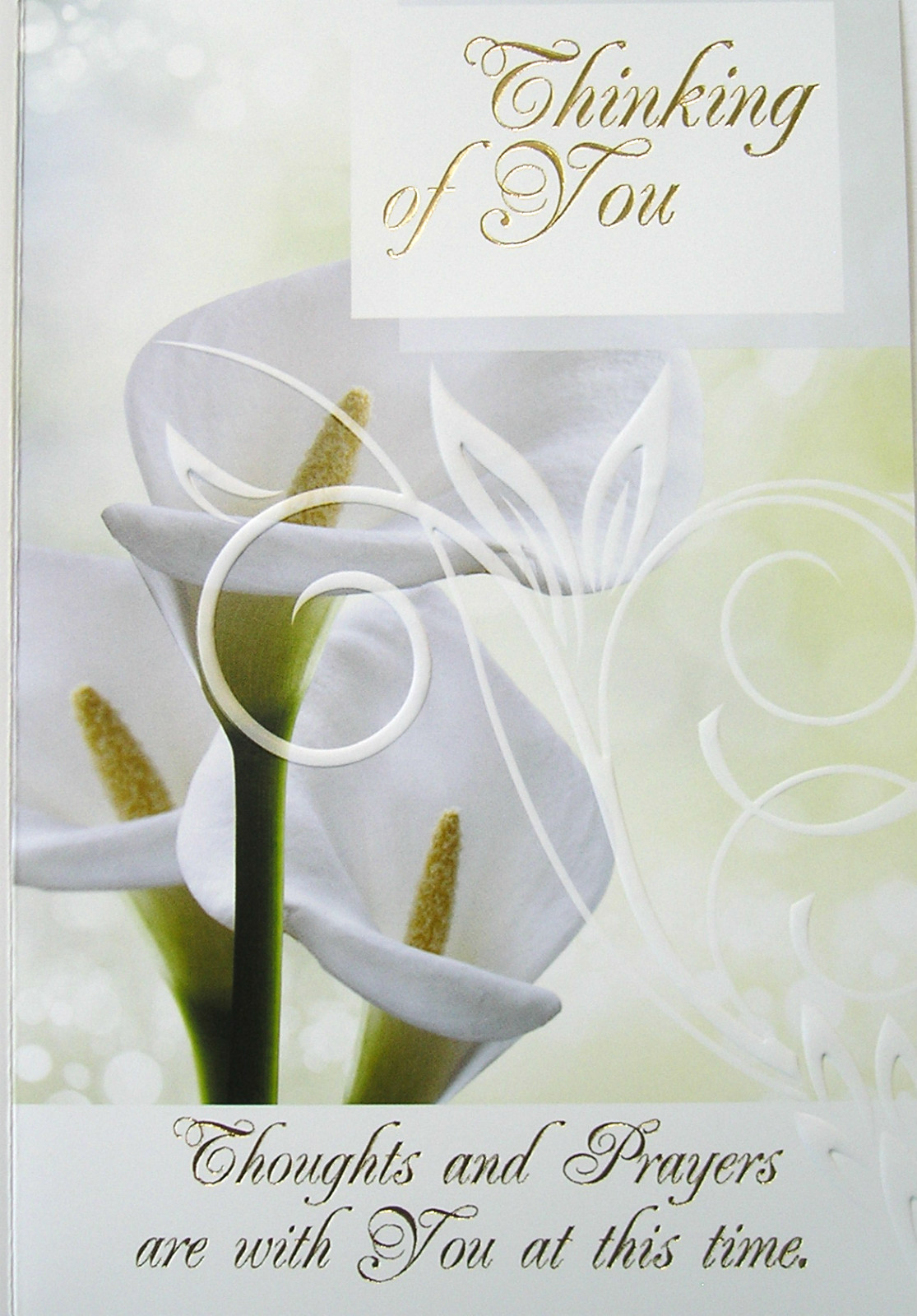 Thinking of You Card  Floral Any Occasion Religious Christian